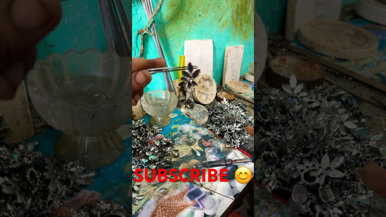 Casting imitation work making earrings new design 