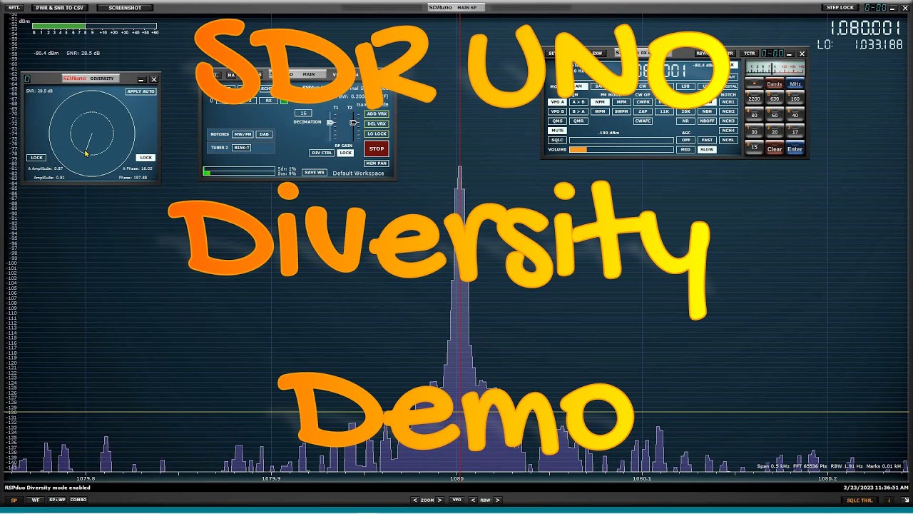 SDR UNO Diversity Demonstration and feature request