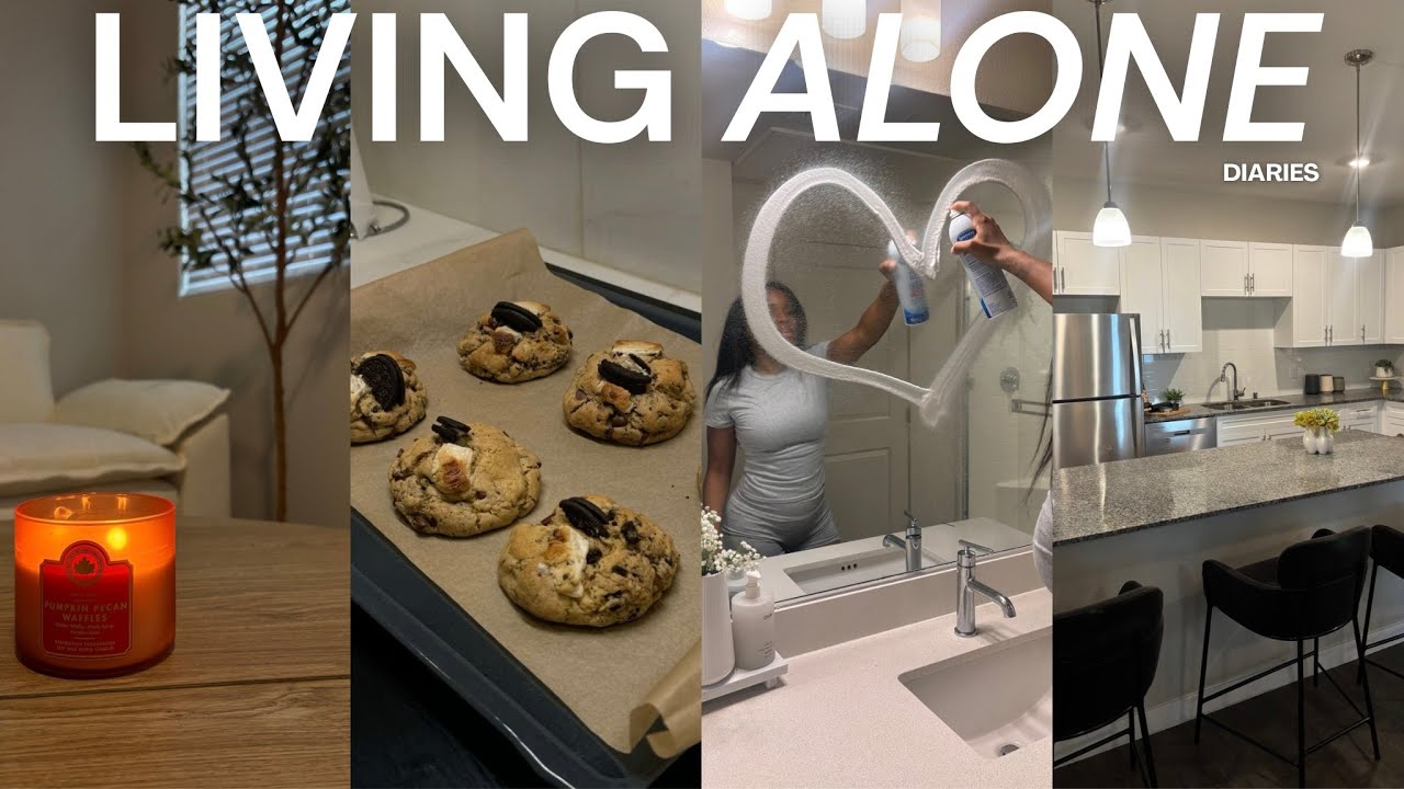LIVING ALONE DIARIES | Adjusting, Moving again, baking, deep cleaning + MORE 