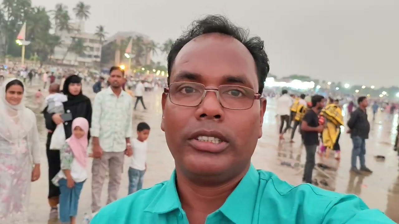 मुम्बई जुहू बिच मुंबई का नजारा 