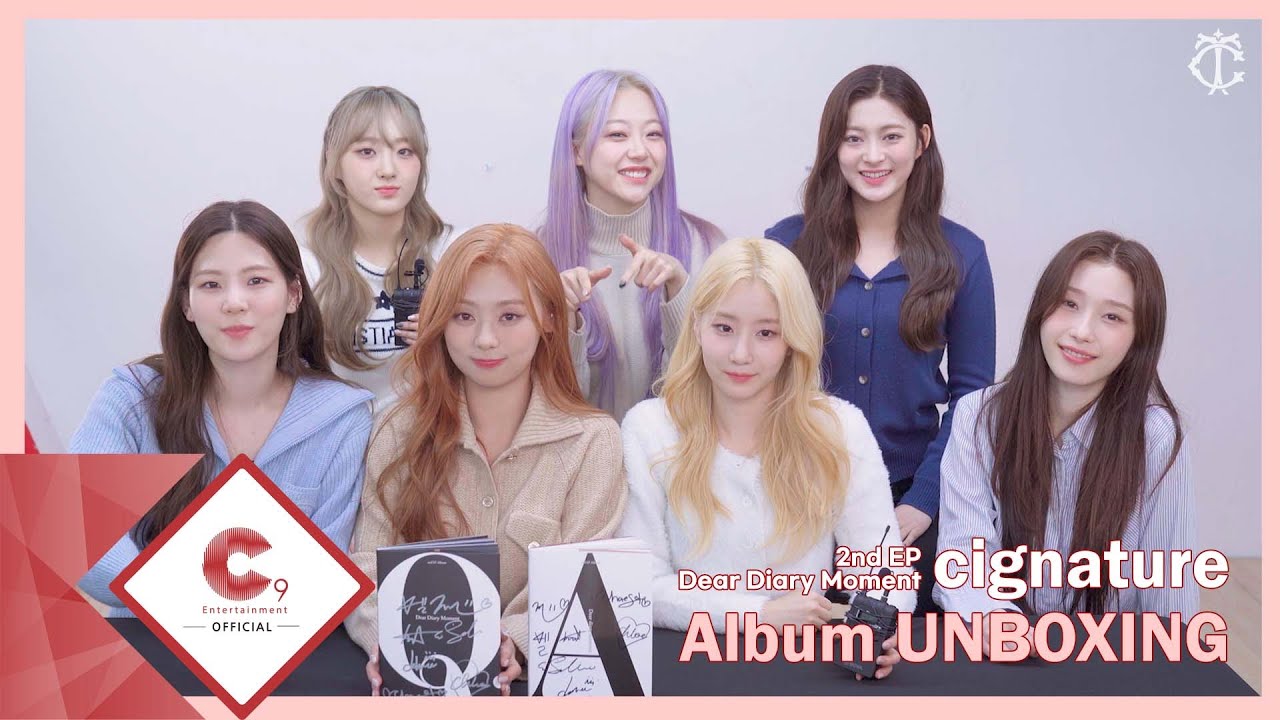 시그니처(cignature) 2nd EP Album 'Dear Diary Moment' Self Unboxing (ENG SUB)