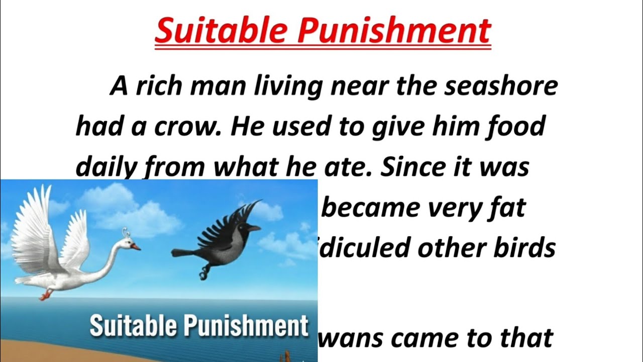 Suitable Punishment । उचित दंड । English reading makes easy । #viral #english #education #story 