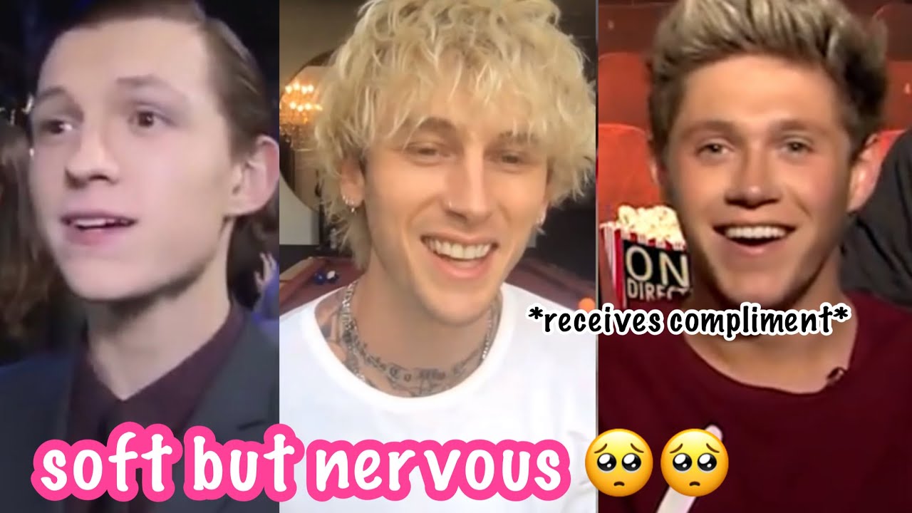 Celebrities getting NERVOUSLY CUTE during interviews