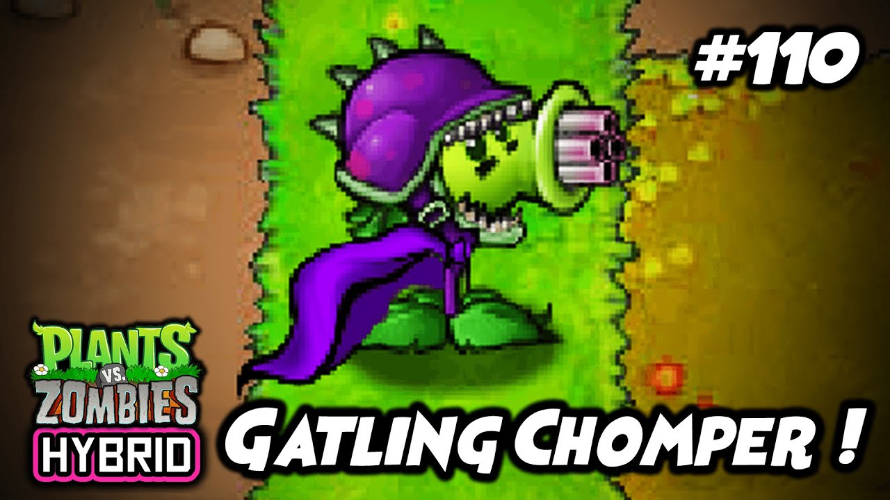 POLONG GATLING CHOMPER SI PEMBURU ZOMBIE LEMAH ! | Plants vs. Zombies Hybrid Indonesia Ep.110