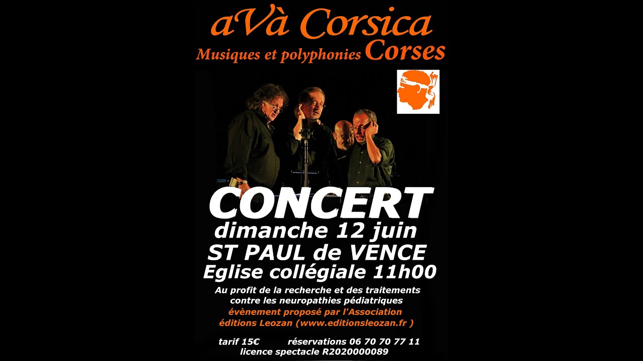 Concert Av&agrave; Corsica12 juin 2022 Saint-Paul de Vence