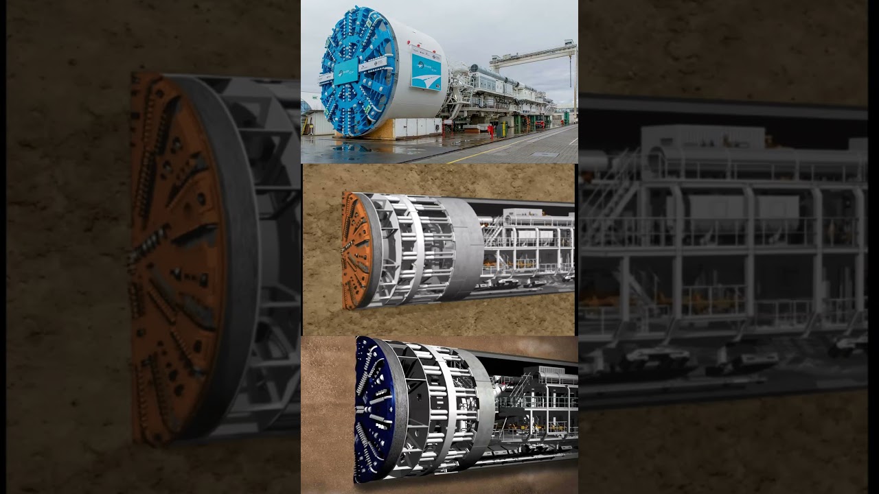 Mega Tunnelling Boring Machine (TBM) at Work #shorts