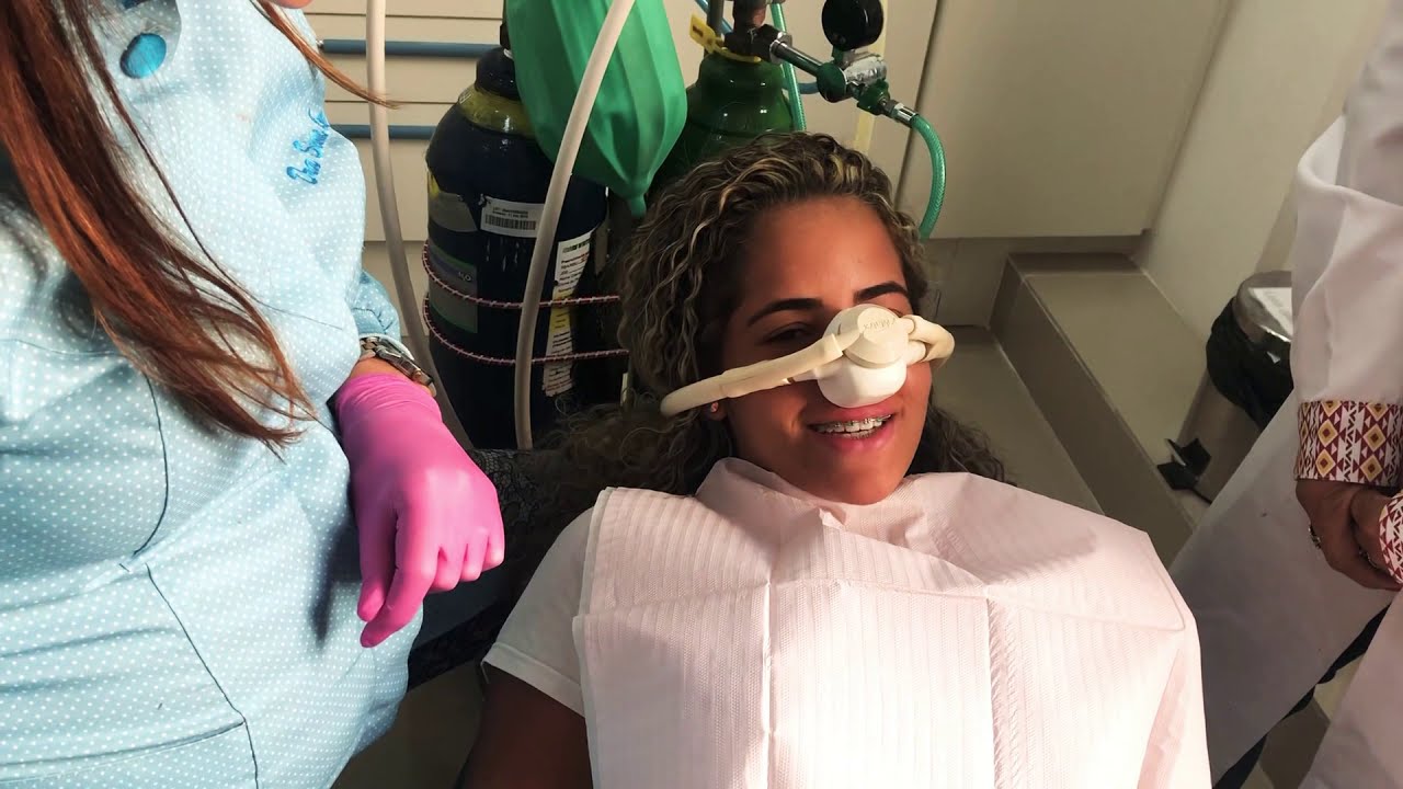 Demonstração de sedação com óxido nitroso