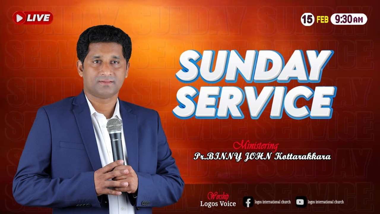 🔴𝓛𝓘𝓥𝓔 | 𝓟𝓻. 𝓑𝓲𝓷𝓷𝔂 𝓙𝓸𝓱𝓷 𝓚𝓸𝓽𝓽𝓪𝓻𝓪𝓴𝓪𝓻𝓪 | 𝓢𝓾𝓷𝓭𝓪𝔂 𝓢𝓮𝓻𝓿𝓲𝓬𝓮 | 15-02-2026 | 𝓛𝓸𝓰𝓸𝓼 𝓒𝓱𝓾𝓻𝓬𝓱, 𝓞𝓭𝓪𝓷𝓪𝓿𝓪𝓽𝓽𝓸𝓶 #live