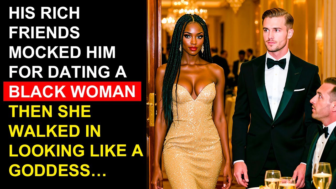 His Rich Friends Mocked Him For Dating A Black Woman—Then She Walked In Looking like a Goddess…