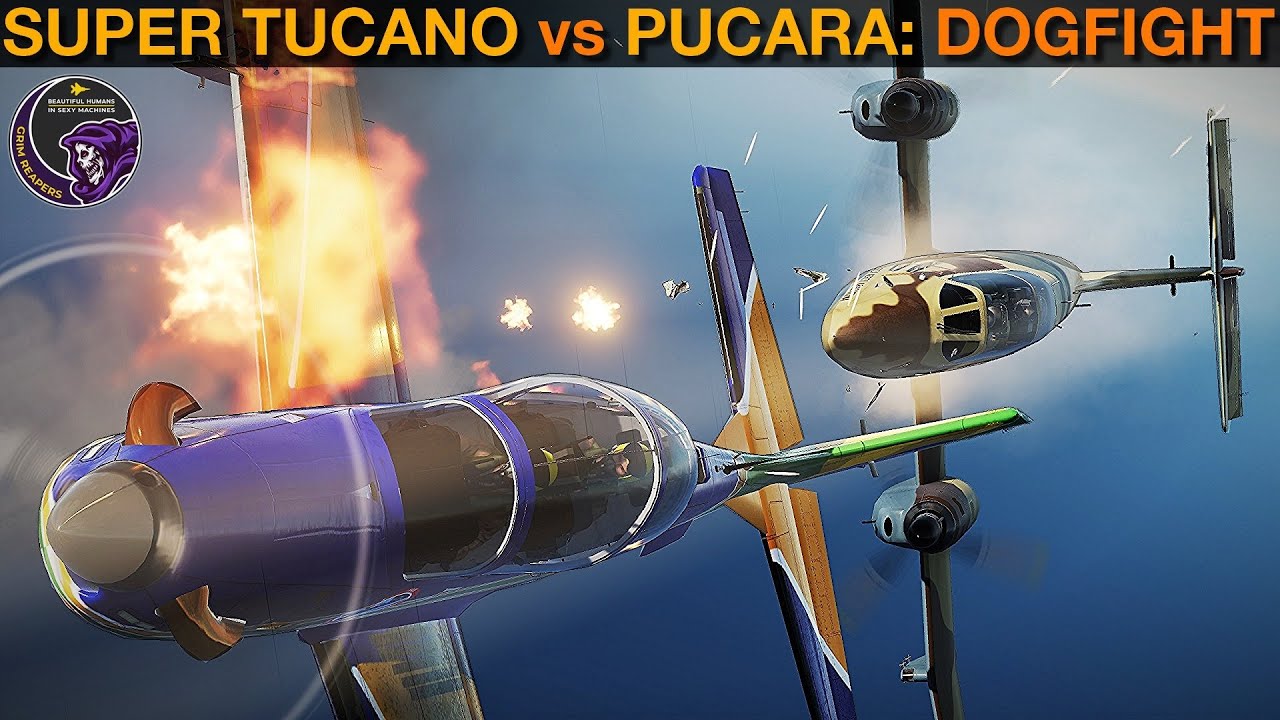 A-29B Super Tucano против IA-58 Pucara: воздушный бой | DCS WORLD