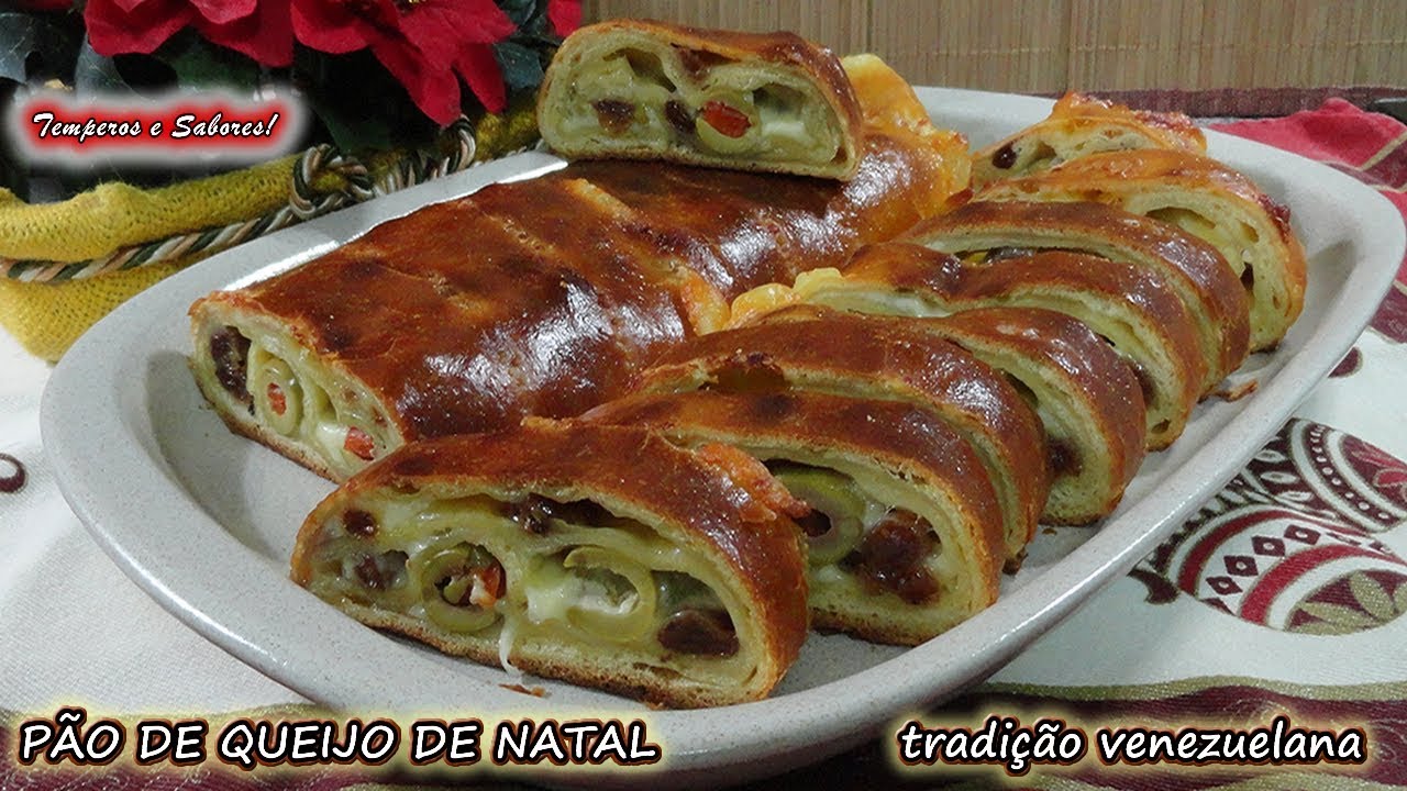 PÃO DE QUEIJO DE NATAL receita Venezuelana fácil, e delicioso para o Natal