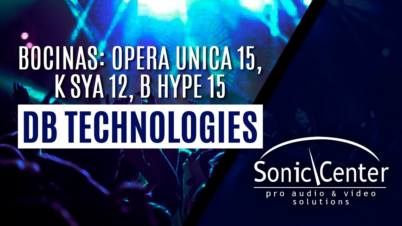 ¡Conoce las bocinas  de dB Technologies!
