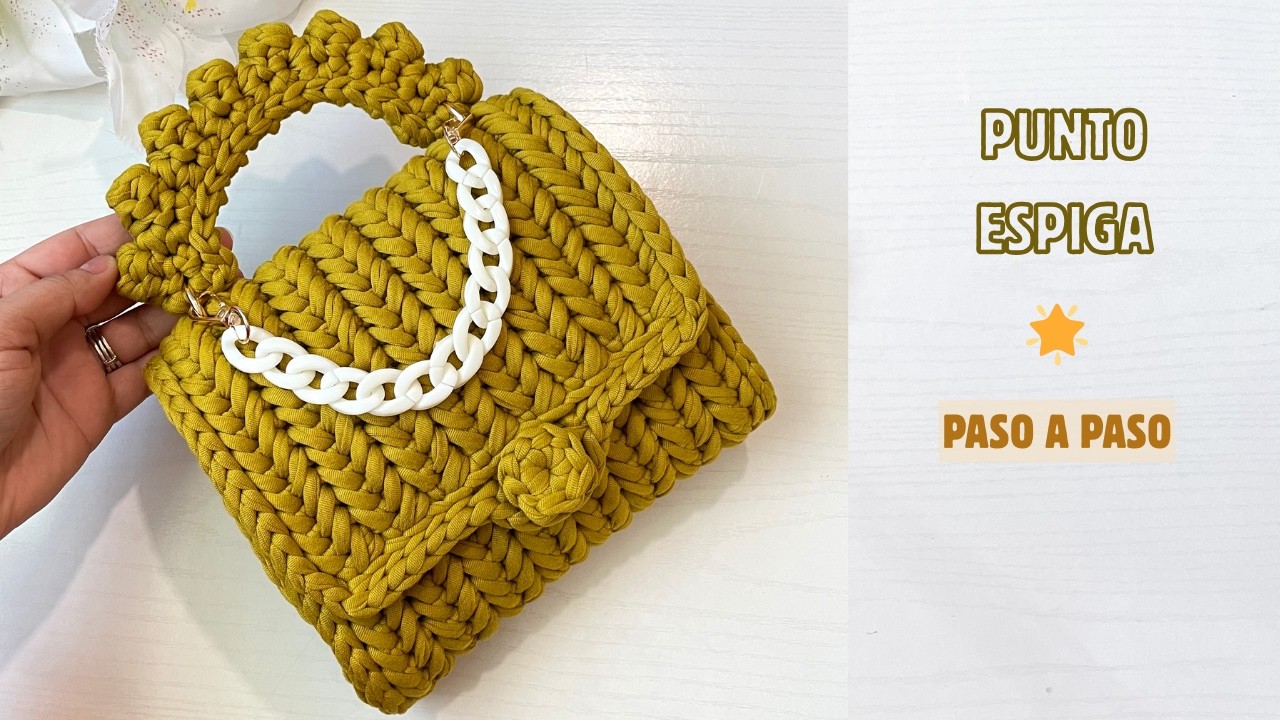 DIY Crochet Bag with Fishbone Stitch | Easy and Beautiful 🧶