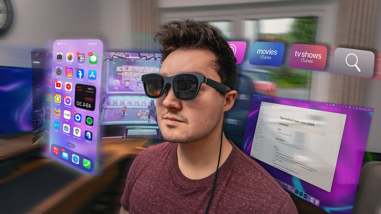 These AR Smart Glasses are Insane 🤯 (XREAL Air 2 Pro Review)