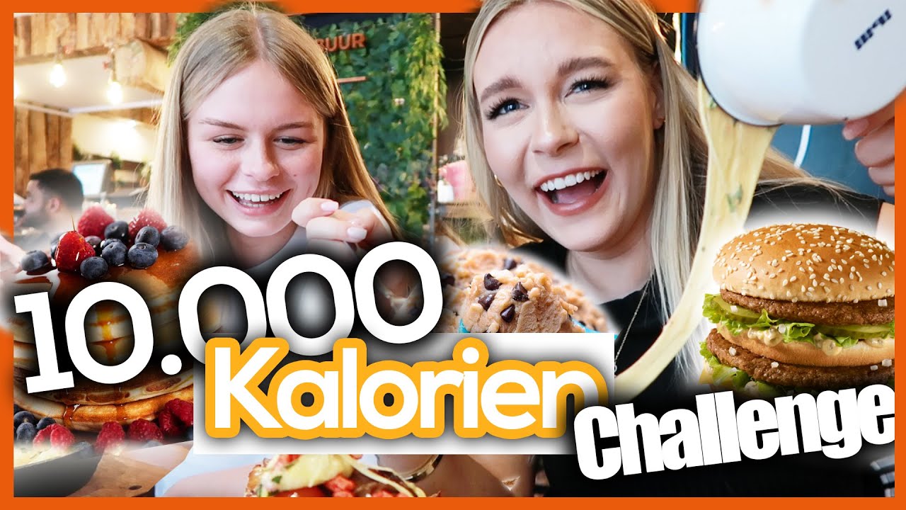 LENI und Ich essen 10.000 KALORIEN in 24 STUNDEN 🥵 | Dagi Bee
