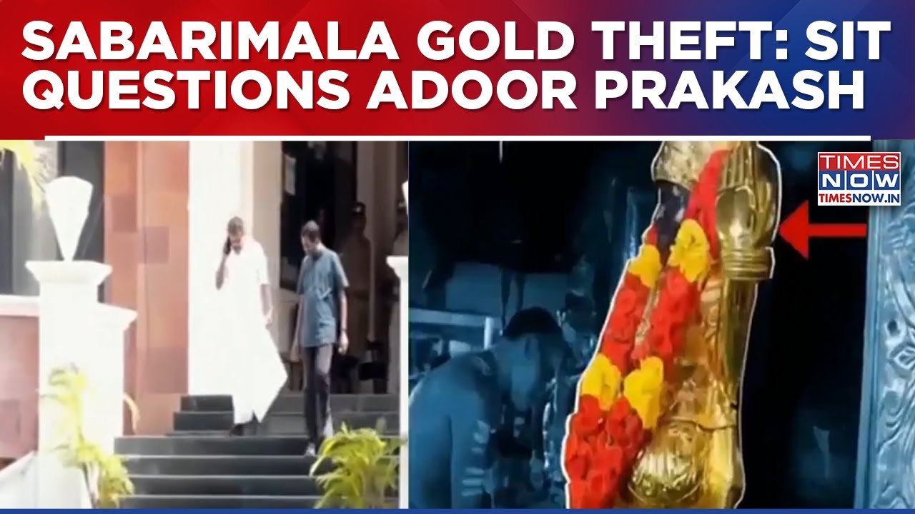 Sabarimala Gold Theft Case: SIT Questions Congress MP Adoor After Photos With Prime Accused Surface