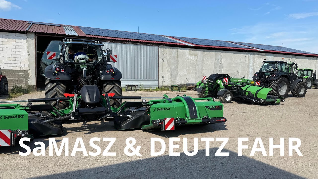 Dojechały nowe sprzęty SaMASZ i Deutz Fahr, prezentacja maszyn przed pokazami