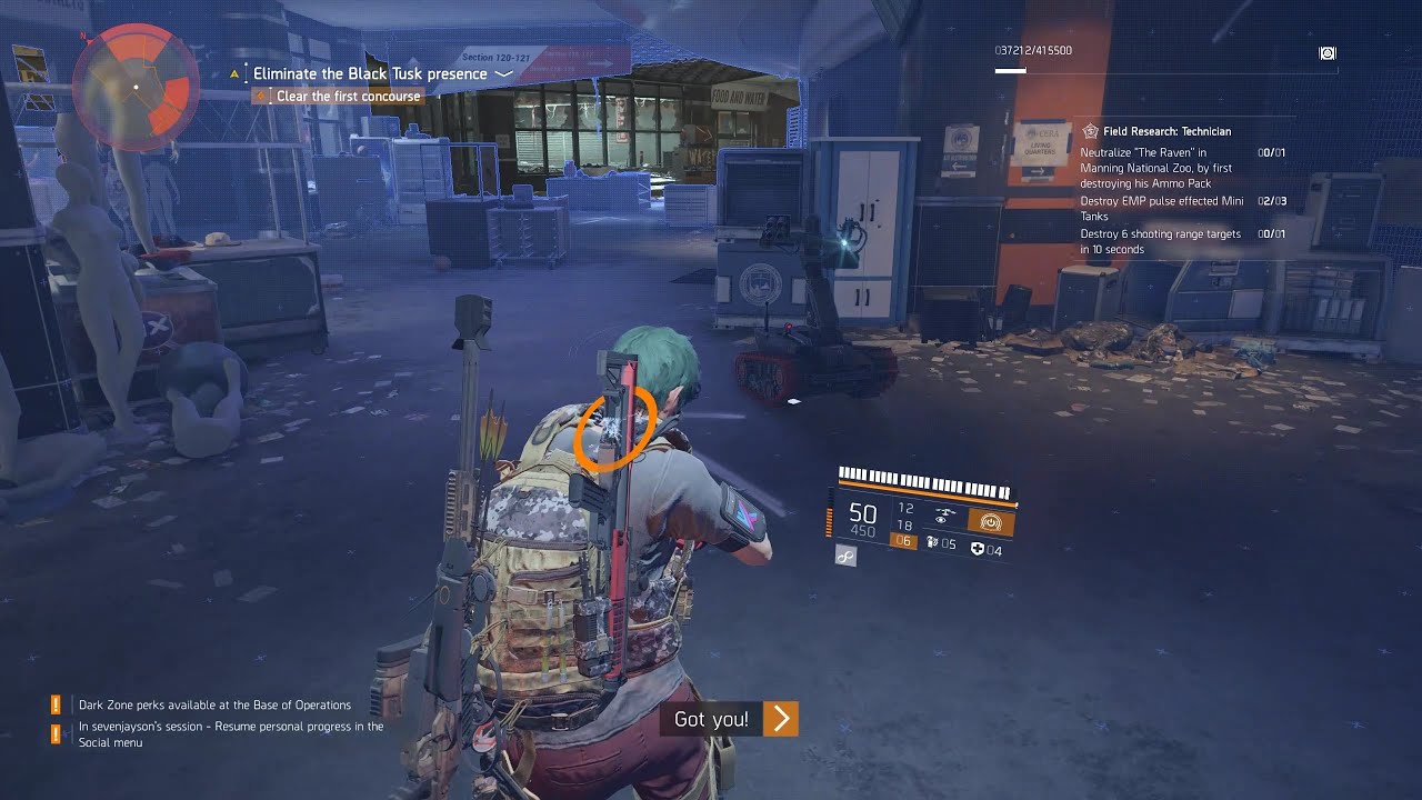 EMP pulse effected affected mini tanks Division 2