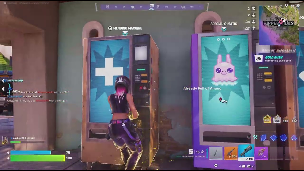 We played fortnite for the first time with Corbin.