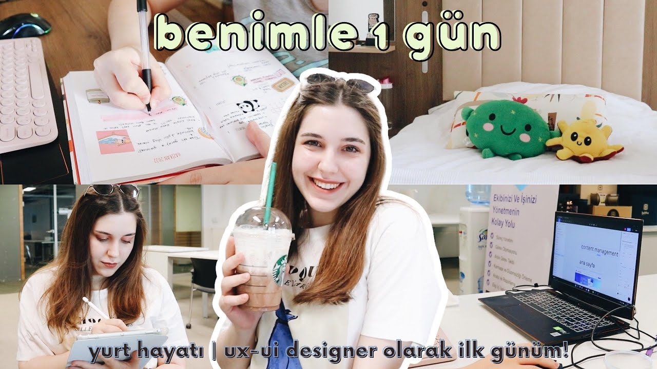 Yurtta 1 günüm🏠 | Yurtta tek yaşamak | Bir girişimde ux/ui designer olarak ilk günüm!💻 #sessizvlog