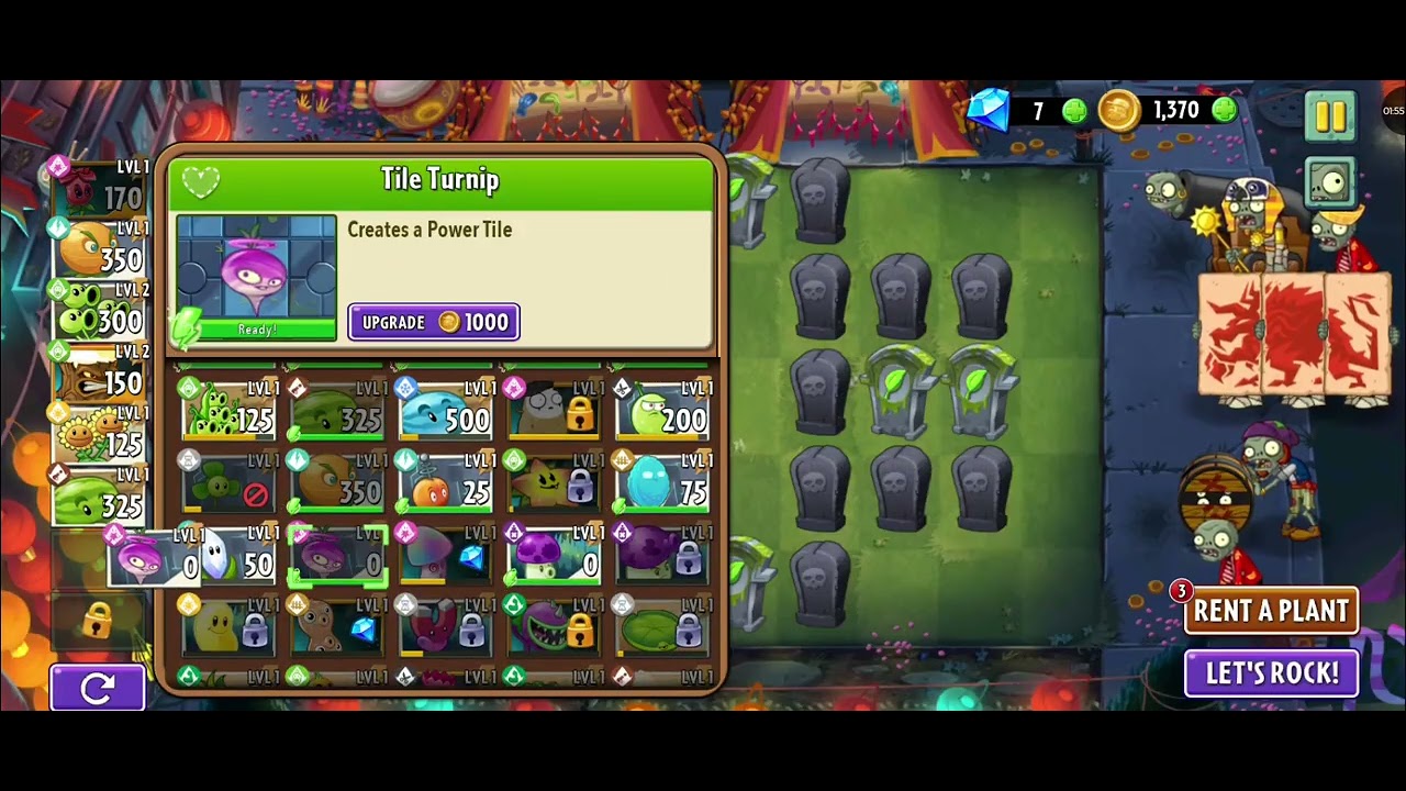 Plants vs zombies 2 lunar zoo year level 1