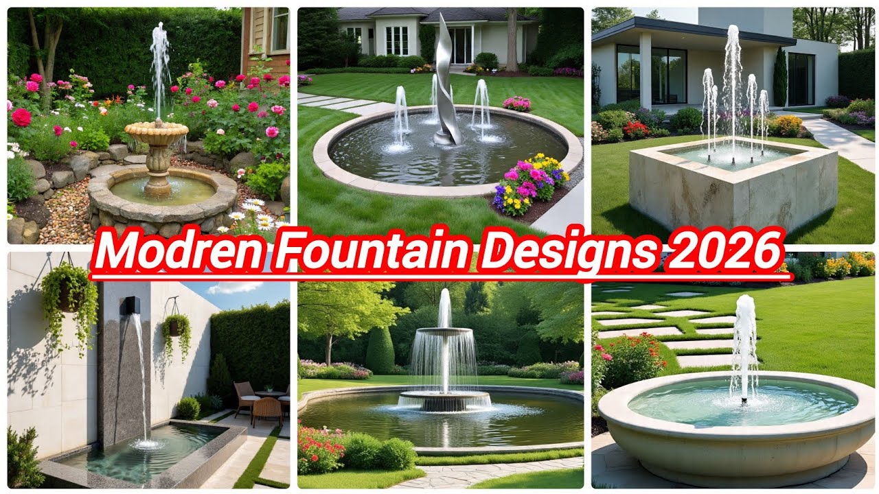 Modren Fountain Designs 2026 | Aesthetic fountain for Home and Parks Decor | Modren Fountain ideas 