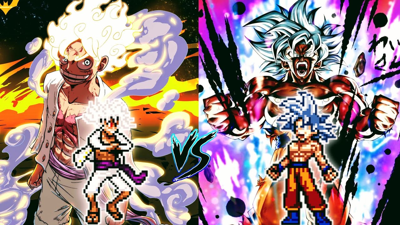 Luffy Gear 5( New) VS Goku MUI DBFZ Style in Jump Force Mugen🔥