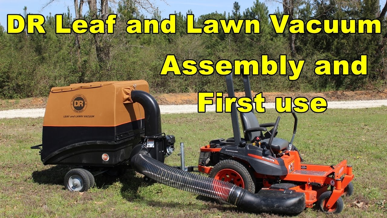 DR Leaf and Lawn Vacuum - Assembly and first use.