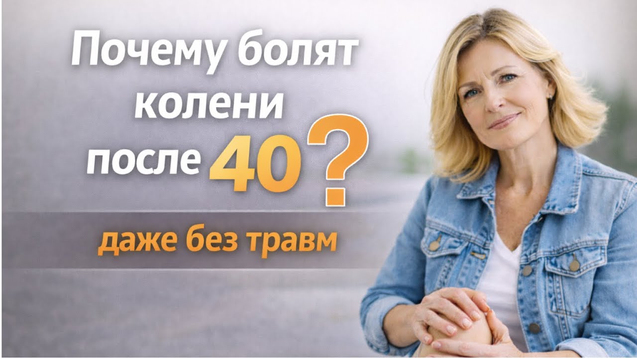 Почему болят колени после 40 — даже без травм