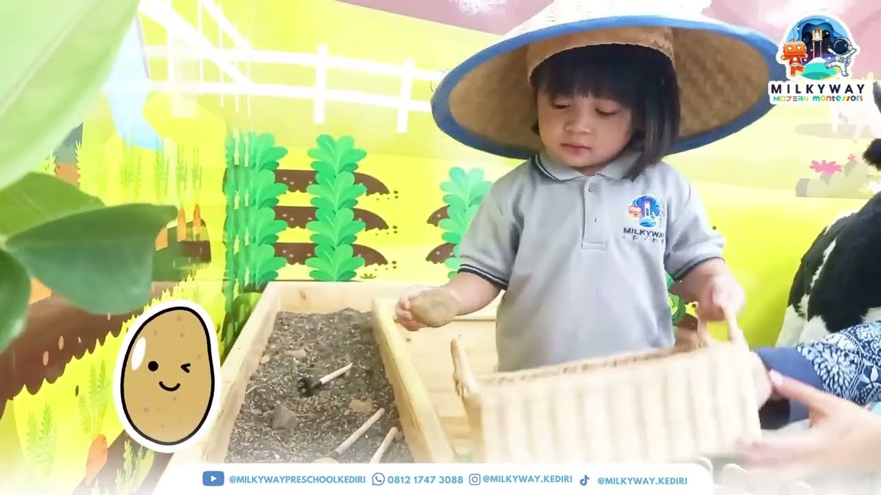 Dramatic Playing: Potato | Explorer Class | Milkyway Modern Montessori Kediri