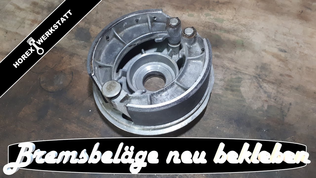 Bremsbeläge wechseln und neu bekleben / Oldtimer Trommelbremse