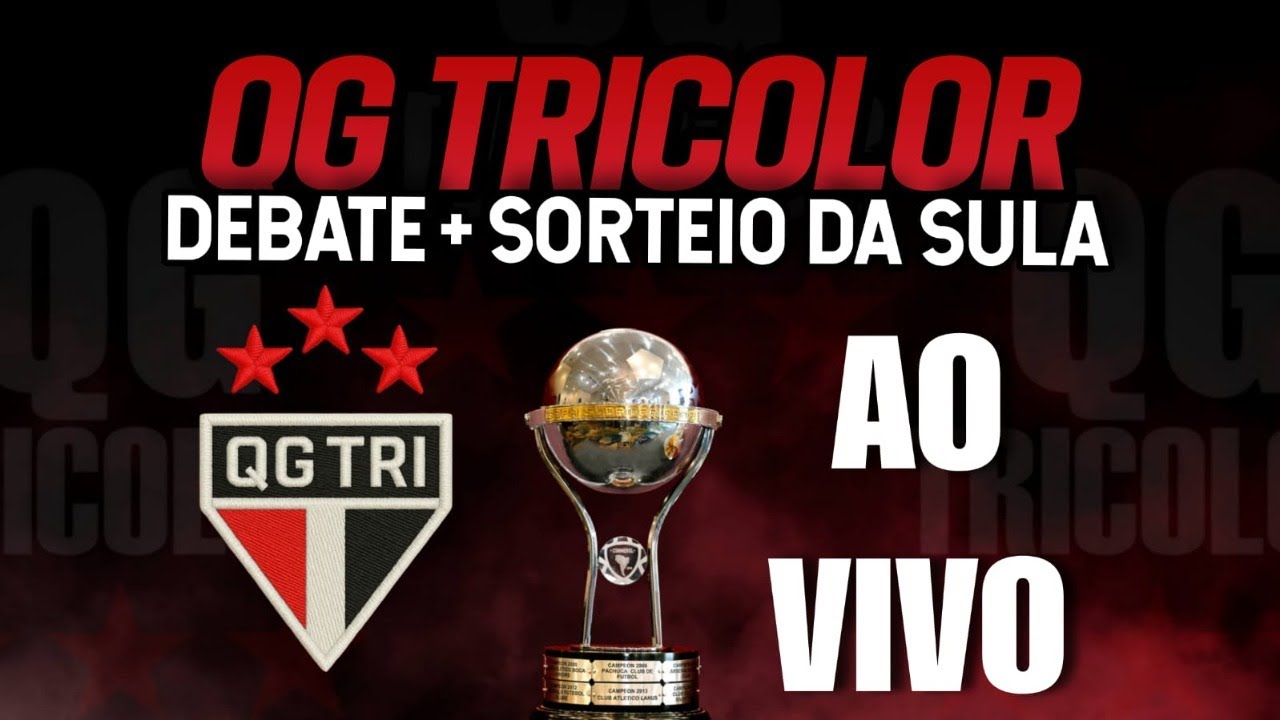 AO VIVO l SORTEIO CONMEBOL Sudamericana 2026 l QG comenta a DERROTA do SPFC l Debate QG Tricolor #16