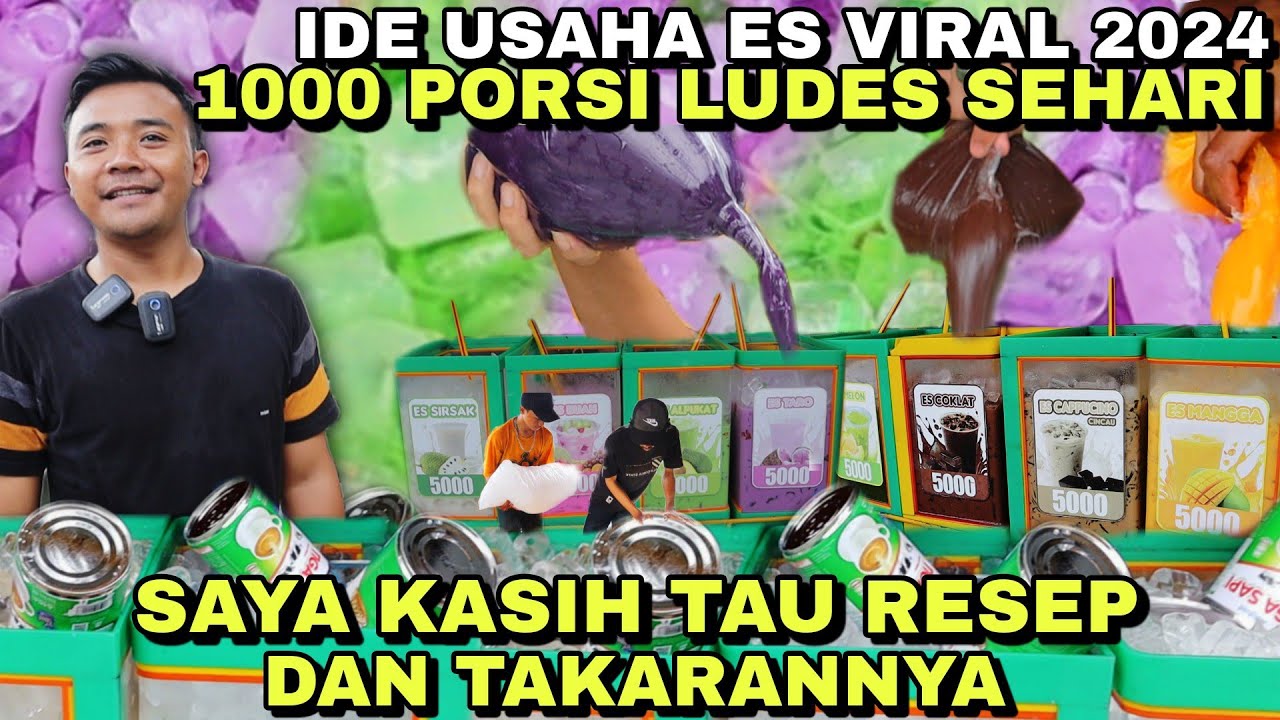 CARA  MEMBUAT VIRAL PALING LARIS DAN ENAK  SIMPEL UNTUNG BANYAK ! IDE USAHA ES VIRAL TERBARU !