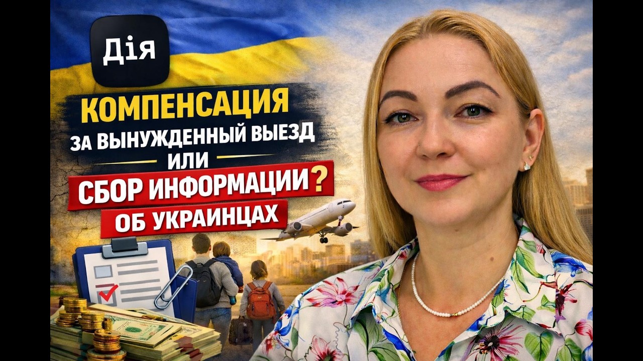 Компенсация за вынужденный выезд А1.2 через Дія или сбор информации об украинцах за границей?