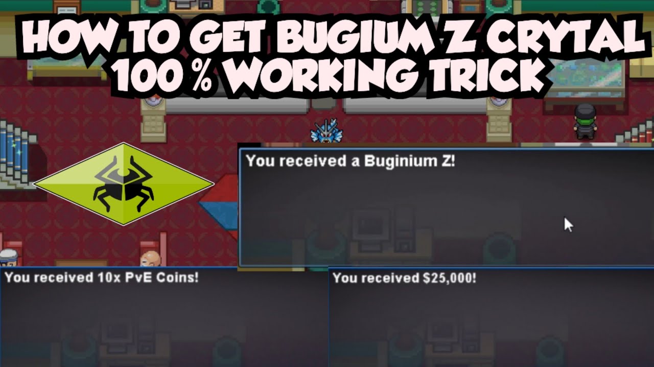 HOW TO GET BUGIUM Z CRYTAL | MONOTYPE TOURNAMENT| NEW Z CRYTALS RELEASED | POKEMON REVOLUTION ONLINE