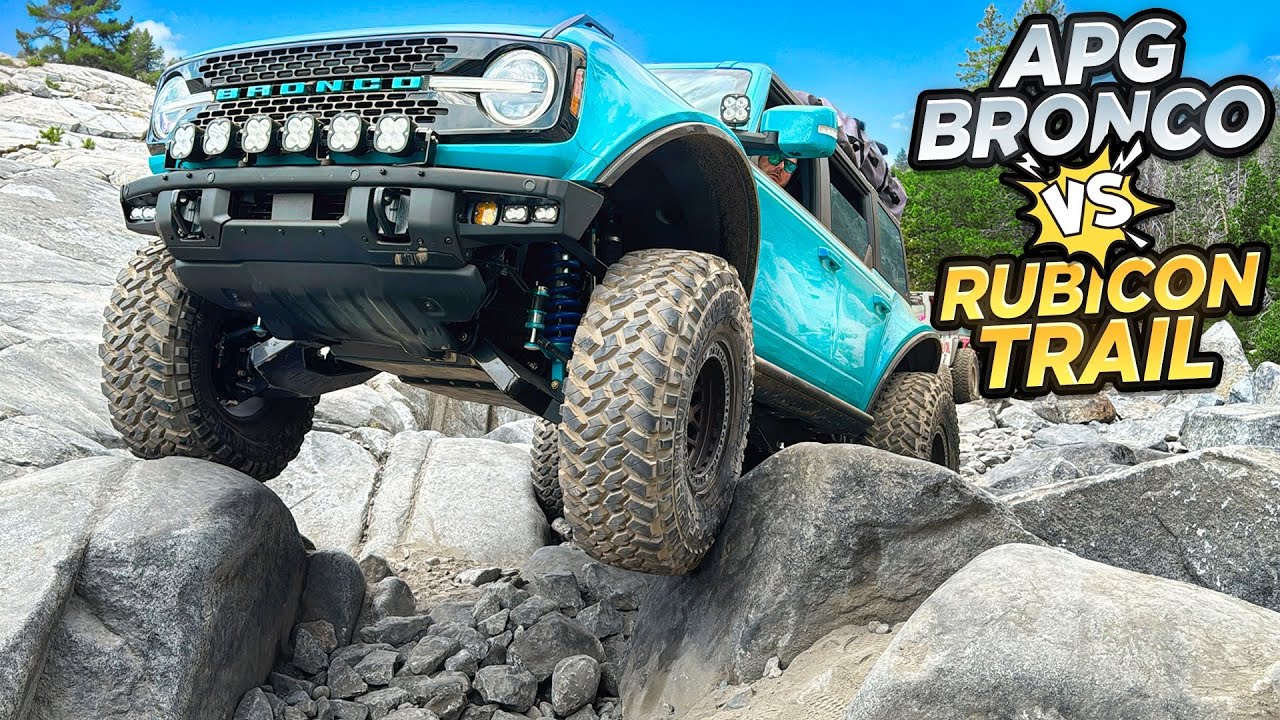 APG BRONCO vs JEEPS on the Rubicon Trail