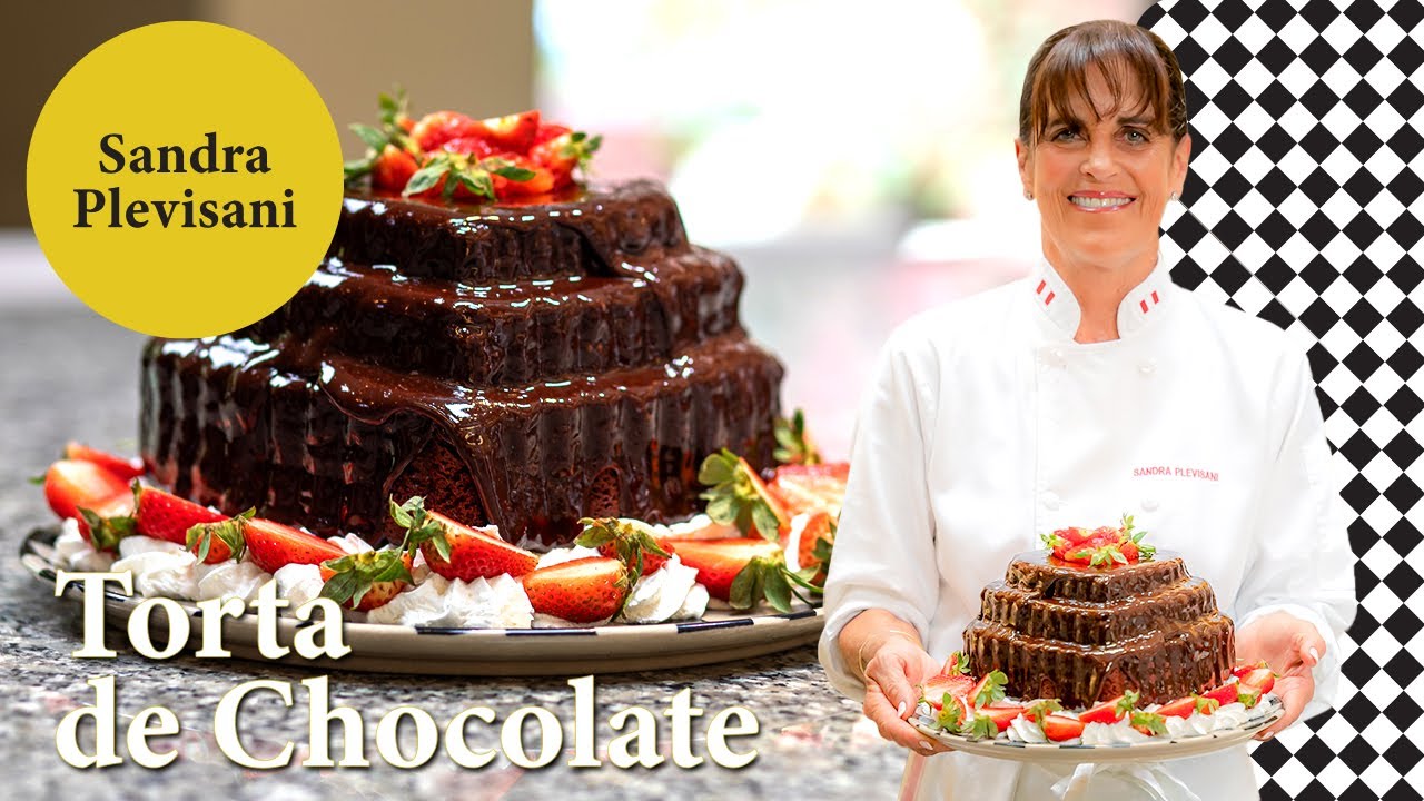 Torta de Chocolate mojadita, con baño de ganache de chocolate | Sandra Plevisani
