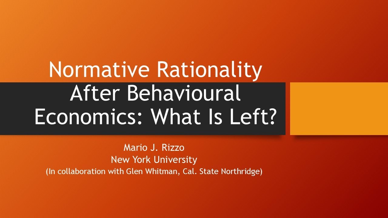 Normative Rationality After Behavioural Economics: What is Left?