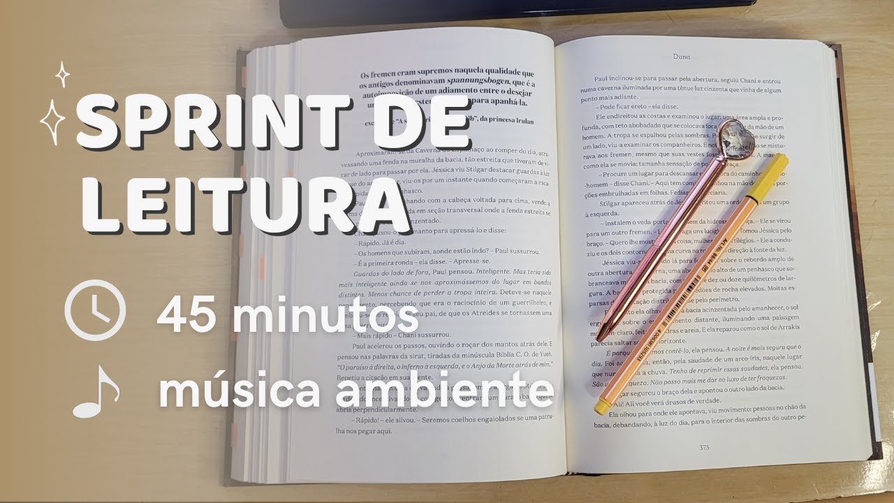 Leia comigo! Sprint de 45 minutos - Pelos Olhos de Gabi