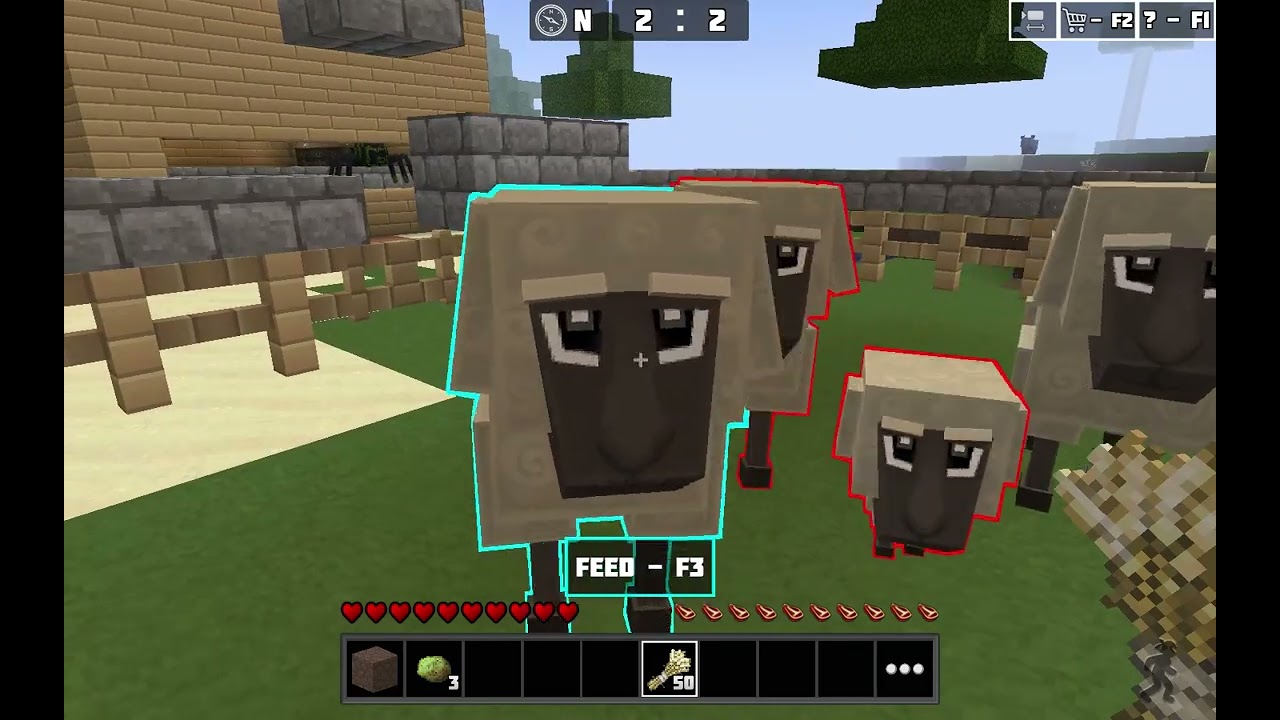 planet of cubes survival craft farming #1 😭😅🙏