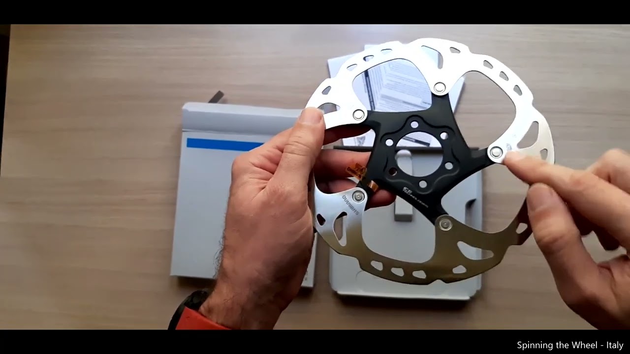 Unboxing rotore freno a disco mountain bike Shimano SM-RT86 DEORE XT