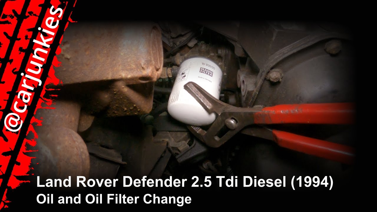 Land Rover Defender 2.5 Tdi Diesel (1994) - Oil and Oil Filter Change