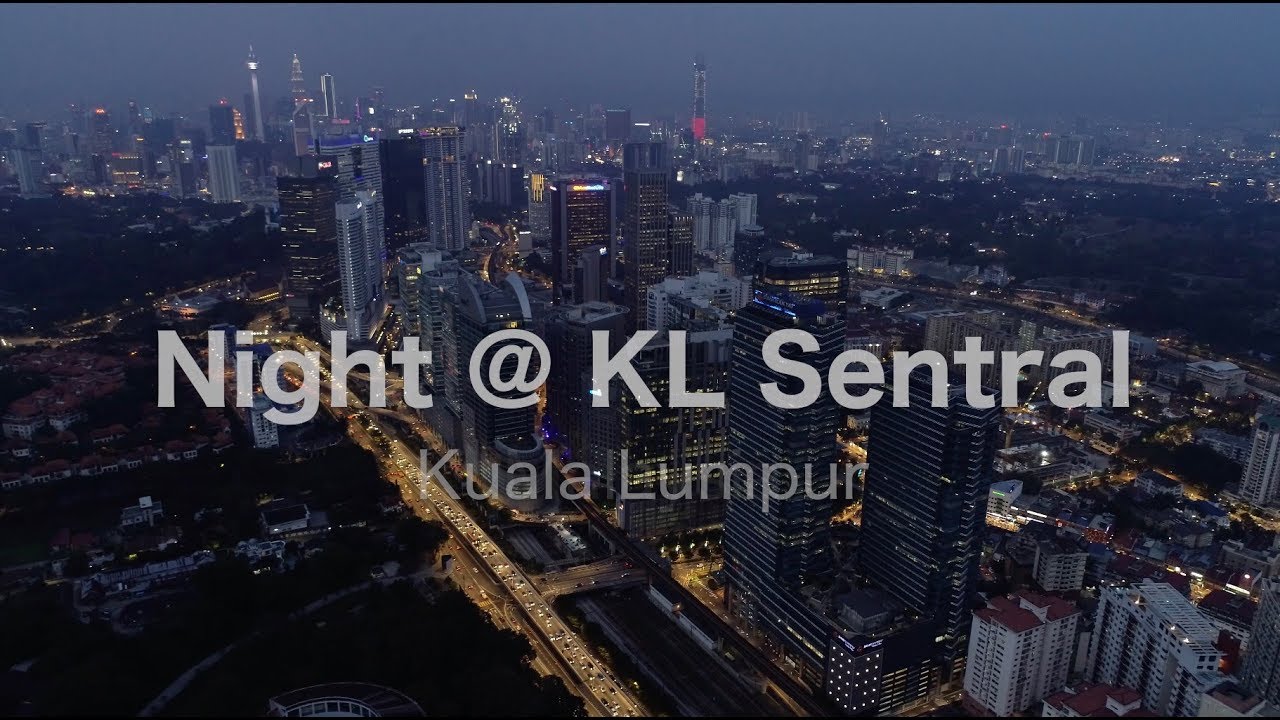 KL SENTRAL - 4K Cinematic Night Aerial