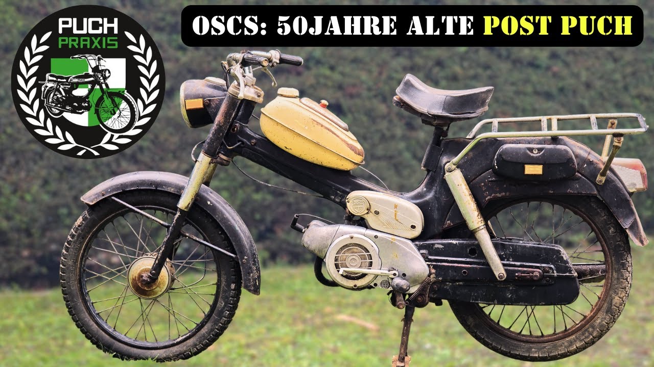 Alt & Müde: Puch Post Moped nach 37 Jahren zum Leben erweckt.
