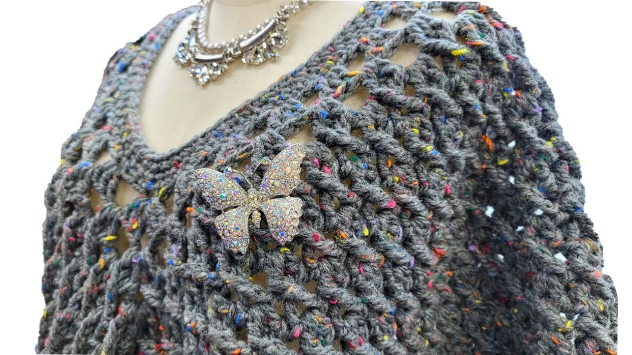 Crochet Poncho | Crochet Poncho for Women Tutorial | Bag O Day Crochet Tutorial