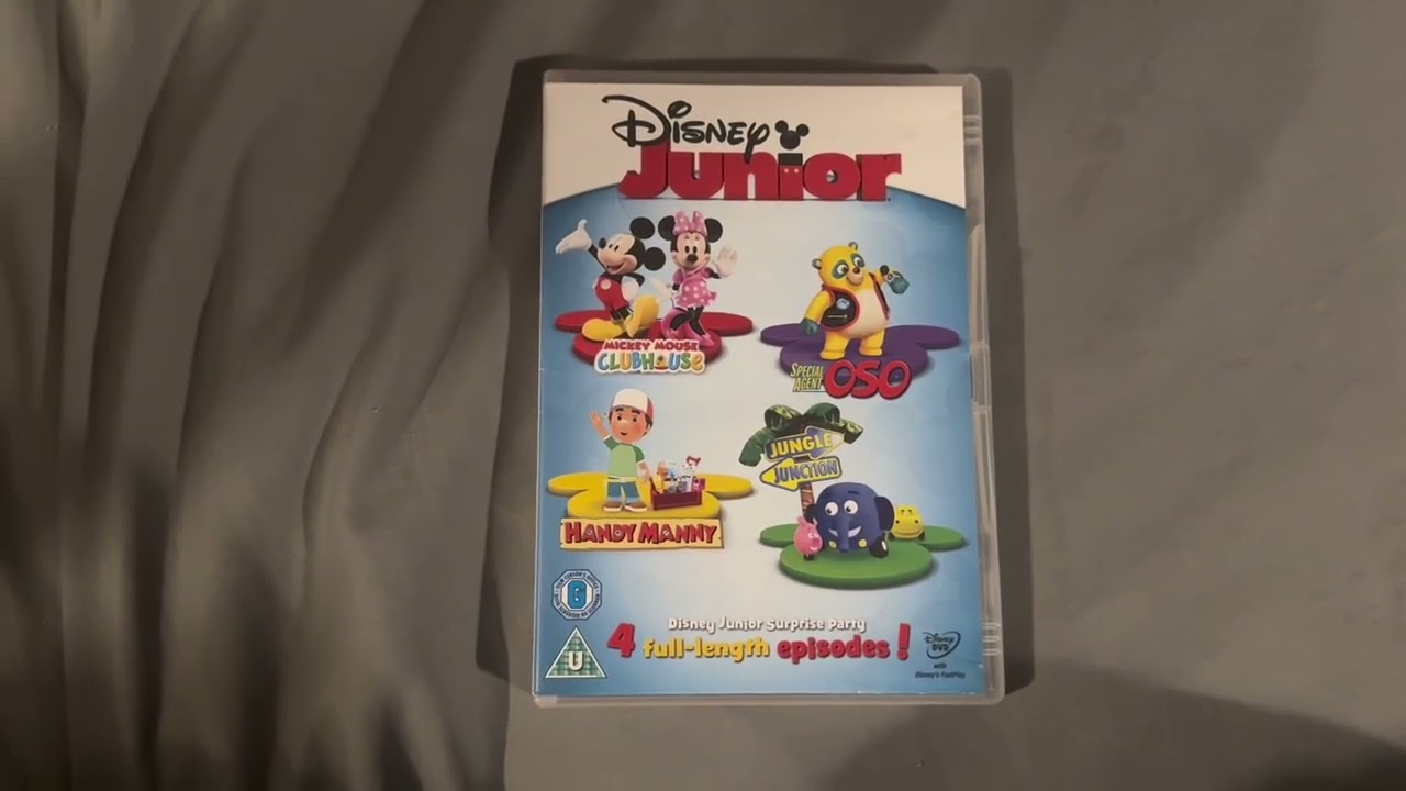 Disney Junior DVD jungle junction Mickey Mouse clubhouse special agent OSO & Handy Manny 