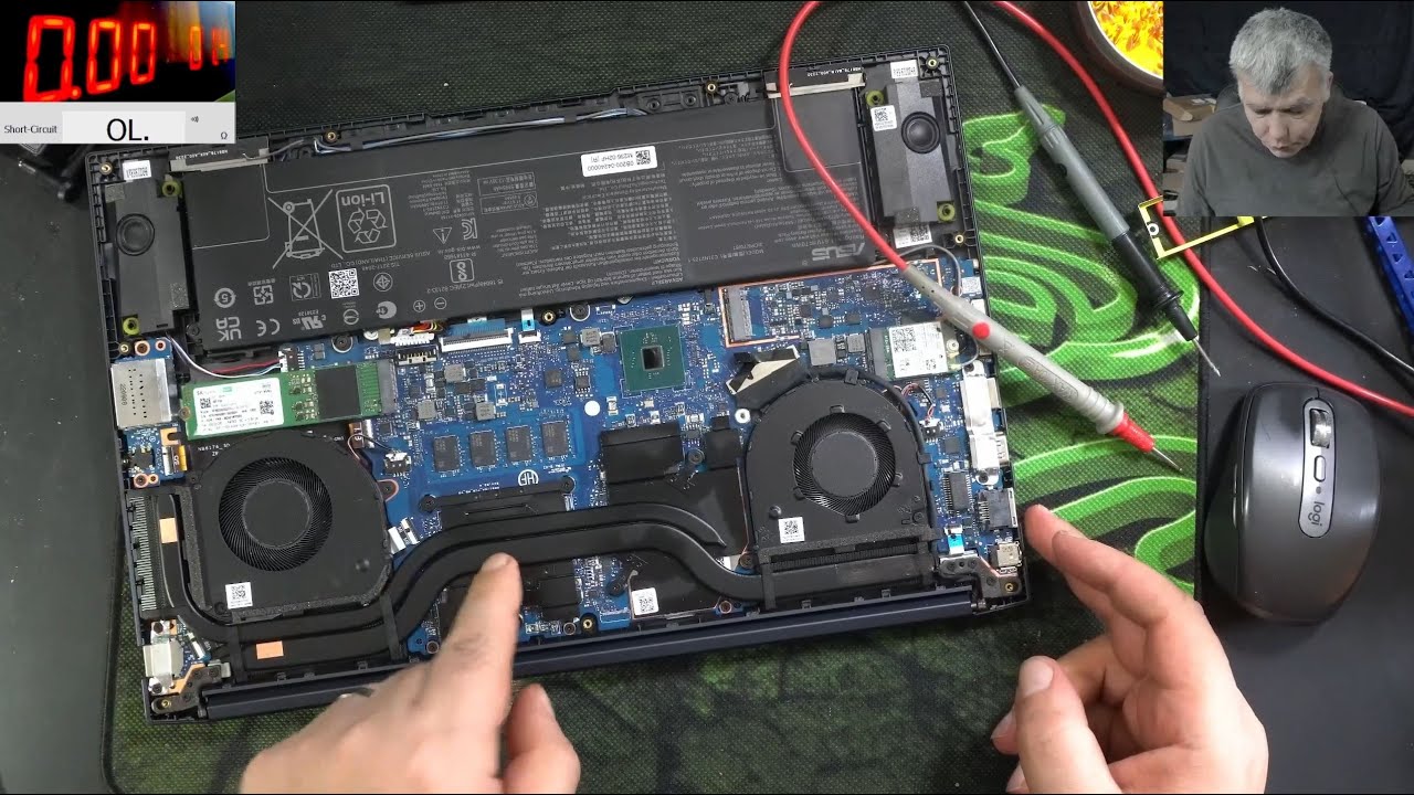 Asus Vivobook Pro 15 dead, no power - the diagnose is the hard part of a repair