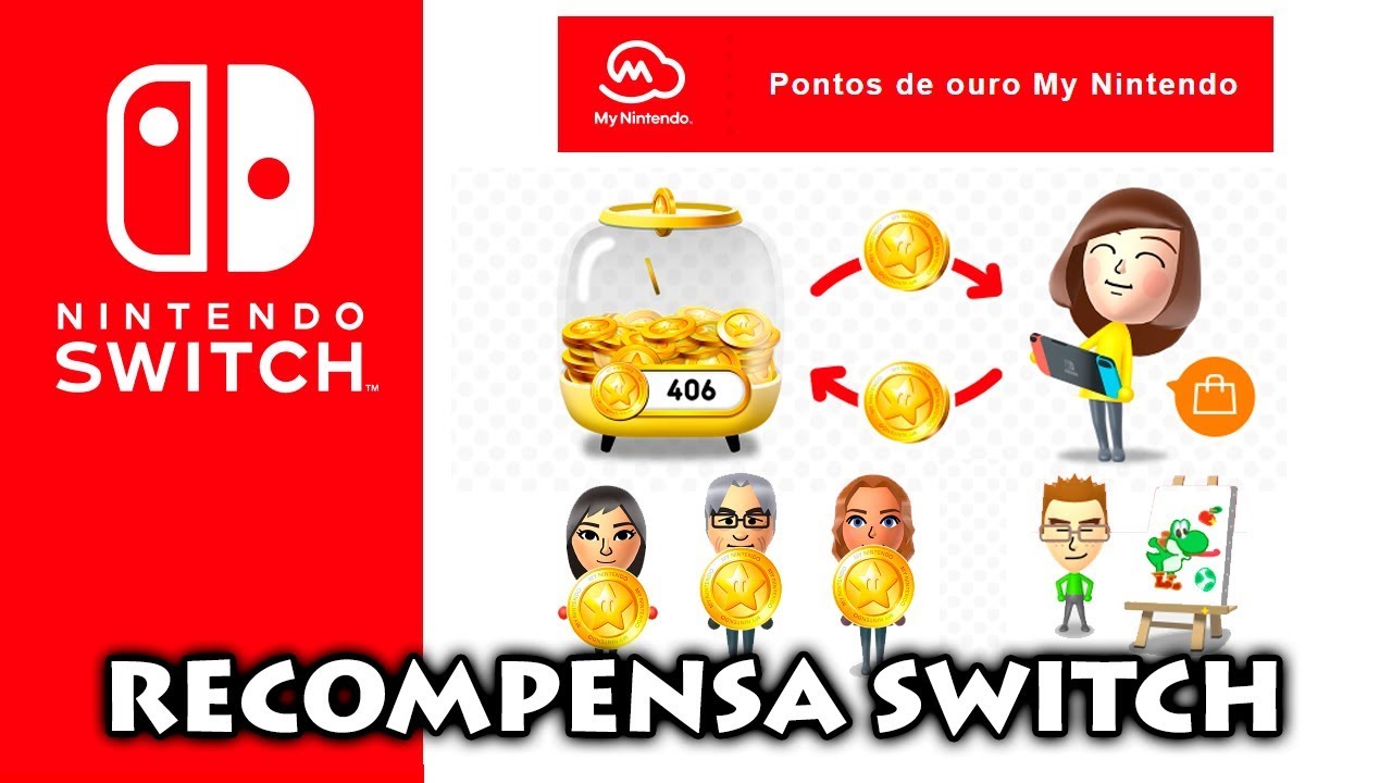 My Nintendo atualizado para recompensas do Nintendo Switch - Entenda como funciona