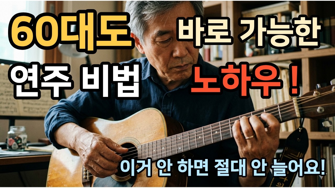 전과 후가 확 달라지는 50대 60대 통기타 비법 - 이 연습 안 하면 평생 제자리입니다