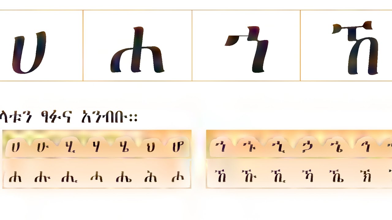 ሞክሼ ፊደላት #ተመሳሳይ ፊደላት